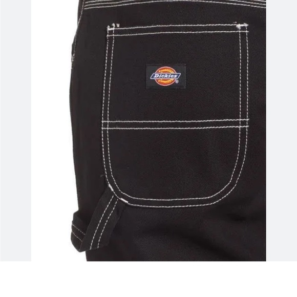 Dickies Classic Carpenter Black Contrast Stitch Straight Leg Jeans 13/31 -15/32 - Picture 9 of 14